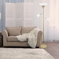 thumbnail image 4 of Elegant Designs 3 Light Floor Lamp with Scalloped Glass Shades, 4 of 8