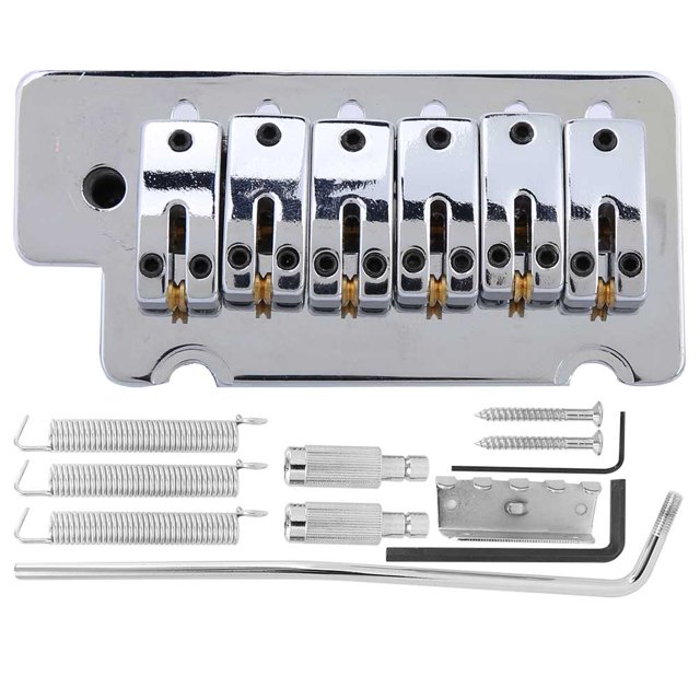 6 Cordes Guitare Électrique Trémolo Chevalet Accessoire Pièce de Rechange de Guitare