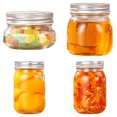 thumbnail image 2 of Bangcool Food Storage Jar Transparent Wide Mouth Mason Jar Jam Container Canning Canister, 2 of 10