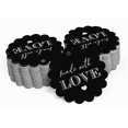 thumbnail image 2 of Inkdotpot Real Silver Foil Made With Love Text Tags Favor Hang Paper Tags 100 Pieces, 2 of 6