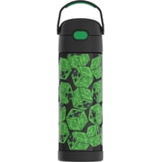 Thermos Kids Stainless Steel Vacuum Insulated Funtainer 16 oz Water Bottle with Spout Lid, Minecraft