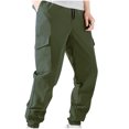 thumbnail image 2 of DPTALR Men's Drawstring Elastic Waist Solid Color Casual Length Pants, 2 of 9