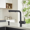 thumbnail image 3 of Linus Low Arc Pull-Out Dual-Spray Kitchen Faucet - Coal Black, 3 of 5