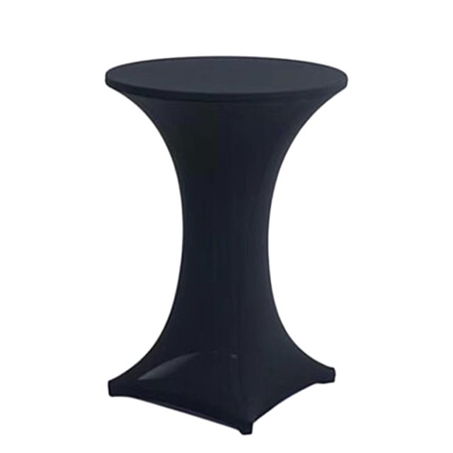 Wweixi Versatile Elastic Cocktail Table Set Fitting For Any Occasion Environmentally Friendly Polyester black 1Set