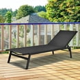 thumbnail image 3 of Costway  Patio Lounge Chair Chaise Recliner Back Adjustable Garden Deck Black, 3 of 10