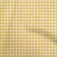 thumbnail image 1 of oneOone Cotton Poplin Yellow Fabric Houndstooth Sewing Craft Projects Fabric Prints By Yard 42 Inch Wide, 1 of 4