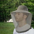 thumbnail image 4 of Yrmaups Bonnet Moustiquaire, Couvre-Chef Anti-Insectes avec Bord de Protection Solaire, Couvre-Visage en Maille pour l'Extérieur pour Camping Randonnée Pêche, Bonnet Abeille Respirant, 4 of 4