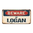 thumbnail image 1 of SignMission A-LP-04-788 Aluminum License Plate - Beware of Logan, 1 of 1