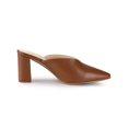 thumbnail image 3 of BLISSFUL STEP Mules à Talon Épais à Bout Pointu pour Femmes Brun 8, 3 of 8