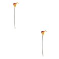 thumbnail image 3 of kurtrusly Wedding Decor With Simulated Calla - Choose Variety Of Colors And Styles With High 3D And Simulation Durable PU reddish yellow 2PCS, 3 of 6