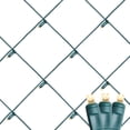 thumbnail image 2 of Novelty Lights 2x10 Net Lights, 100 Warm White LEDs with 4 Inch Spacing, 5mm Wide Angle Bulbs on Green Wire, Connectable End To End, Outdoor Weather Resistant Pillar and Tree Trunk Lighting, 2 of 6