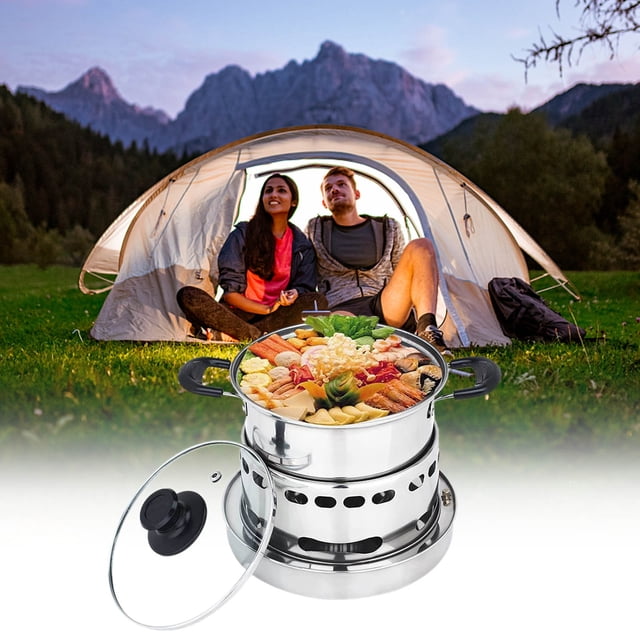 Diceymbol 2025 New Cooker For Indoors, Stainless Steel Cooker, Portable Cooker, Easy To Carry, No Power Requirement, Suitable For Indoor And Camping Easy to Use