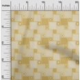 thumbnail image 2 of oneOone Cotton Cambric Yellow Fabric Asian Block Tile Sewing Craft Projects Fabric Prints By Yard 42 Inch Wide, 2 of 4