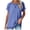 bleu, variante sur Scyoekwg Hauts pour Femmes Chic Décontracté Hauts pour Dames Col Ras du Cou T-shirt Régulier Couleur Unie Manches Courtes Hauts Confortables d'Été Blouses Amples (Rose,G)