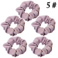 thumbnail image 2 of 5 Pcs Chouchous à Bulles pour Cheveux, Couleur Unie, Bandes Élastiques pour Cheveux, Chouchous à Nouer, 2 of 10