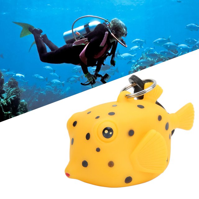 Dive Mouthpiece Dustproof Cover, Cartoon Fish, Second Stage Regulator Holder with Clip,
