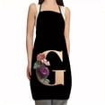 thumbnail image 1 of EGNMCR Apron Flower Letter Pattern Kitchen Fouling Apron Letter Print Series Apron Apron Apron, 1 of 2