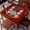 thumbnail image 5 of Meitianfacai Mahjong Mat Reduction Mahjongg Table Mat Mahjong Accessories Tablecloth Game Poker Domino Game Game Mat For Card Board And Tile Games 80x80cm, 5 of 5