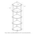 thumbnail image 2 of Furinno 99811 Turn-N-Tube Étagère d'Angle à 5 Niveaux pour Présentation, Unité d'Étagères Polyvalente, Noyer/brun, 2 of 4