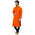 thumbnail image 4 of Atasi Men's Indian Ethnic Party Wear Gray Kurta Pyjama Set Long Shirt-3XL, 4 of 7