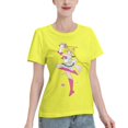 thumbnail image 2 of Women's Basic Short Sleeve T-Shirt Sailor Moon Moon Hare, 2 of 6