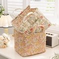 thumbnail image 4 of Home Textile Storage Fabric Organizer for Living Room Bathroom and Bedroom with Floral Print Design for Clothes and Item Storage Durable Polyester Blend Home Organization Solution, 4 of 6
