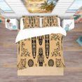 thumbnail image 3 of Designart 'Ethnic Decorative Mask' African Bedding Set - Duvet Cover & Shams, 3 of 4