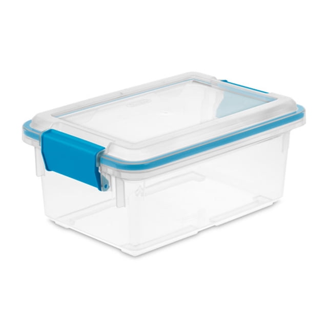 Sterilite 7.5 Quart Clear Plastic Storage Box with Latching Lids, (24 Pack)