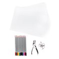 thumbnail image 1 of Shrinky Art Paper Shrinking Sheet DIY Shrinky Art Paper Set HandMade Keychain Colored Pencil Hand Punch Craft Tool, 1 of 8