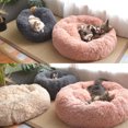 thumbnail image 1 of Labymos Blusea Lit Rond Doux en Peluche pour Animal de Compagnie Lit Doux pour Chat Lit pour Chat pour Chats Petit, 1 of 7