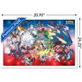 thumbnail image 2 of Pokémon - Mega Evolutions Wall Poster, 14.725" x 22.375" Framed, 2 of 4