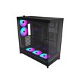 thumbnail image 1 of MONTECH HS02 PRO, ATX Mid-Tower PC Case, Gaming PC, High-Airflow, Reversible Layout, Sturdy Curved Tempered Glass Front Panel, 5x ARGB PWM Fan Pre-Installed, Sink-in Design, Toolless Panels, Black, US, 1 of 17