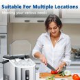 thumbnail image 5 of Portable Ice Maker Machine with Handle, Ice Makers Countertop with Self-Cleaning, Ice Scoop and Basket, for Christmas, Silvery.Ice Maker With Handle Self Cleaning Ice Machine, 5 of 5