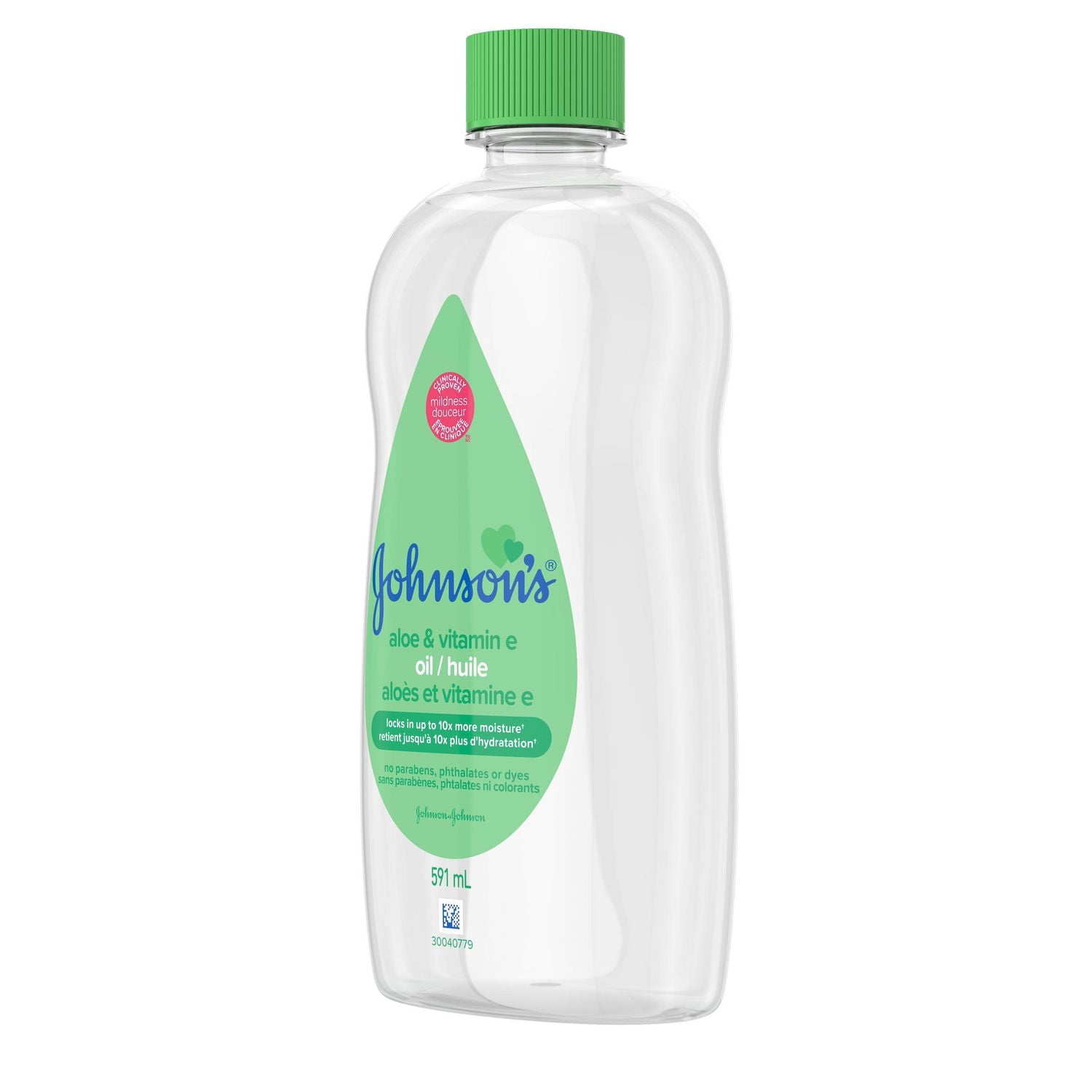 Johnson's Bébé, Aloès Vera & Vitamine E, Gel d'Huile pour Bébé591ml