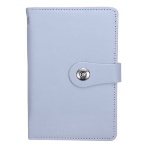 Uxcell 100 Enveloppe Challenge Binder, A6 PU Défis d'épargne en cuir Livre avec enveloppes Binder d'économie d'argent avec insert horizontal pour l'économie de budget de bureau, violet