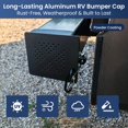 thumbnail image 2 of Capuchon d'Extrémité Pare-Chocs en Aluminium pour VR - Convient aux Pare-Chocs Carrés de 4 Pouces Standard pour Roulotte, Trous d'Aération Sans Insectes, Rangement Sécurisé pour Tuyau d'Égout, Indispensable pour le Voyage T, 2 of 9