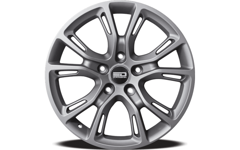 4 x jantes Euro Design SRT en alliage Gunmetal mat de 18x8 pouces pour 2018 - 2026 Jeep Cherokee