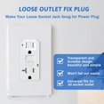 thumbnail image 2 of 20 Pcs 2 Prong Loose Outlet Plug Fix, Plastic Socket Outlet Tightener Insert Snug Plugs for Loose Outlets Ensure Secure Connection for Power Plug Compatible with Most Losing Outlets and Socket, 2 of 7