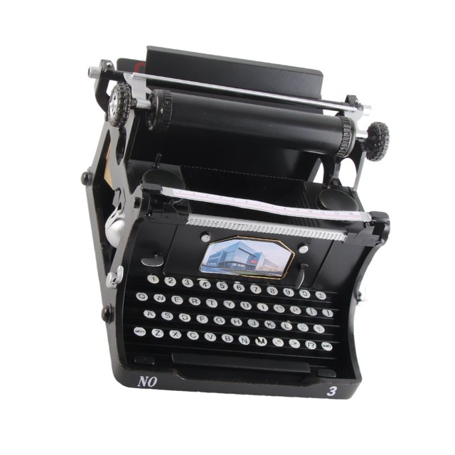 Machine à Écrire Portable Noire, Machine à Écrire Antique Durable Montrant le Goût, Largement Applicable pour la Maison