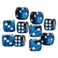 thumbnail image 2 of Acrylic Six Sided Dices Set Party Toys 12mm D6 Opaque for Role Playing RPG Board Game Math Teaching black, 2 of 6