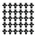thumbnail image 3 of Graflsoa 190-Piece Black Plastic Fastener Kit with 6 Sizes, Universal Nylon Rivet Clips, 25x18x3cm, 212g, 3 of 6