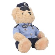Bear  Officer Plush Toy, Cartoon Stuffed Teddy Bear Plush Toy, Soft Sitting Officer Plush Bear Toy, Gifts for Kids Boys Girls Babies Birthday