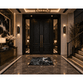 thumbnail image 3 of La Dole Rugs black white abstract long runner 3x10 hallway (2'7" x 9'10", 80cm x 300cm), 3 of 5
