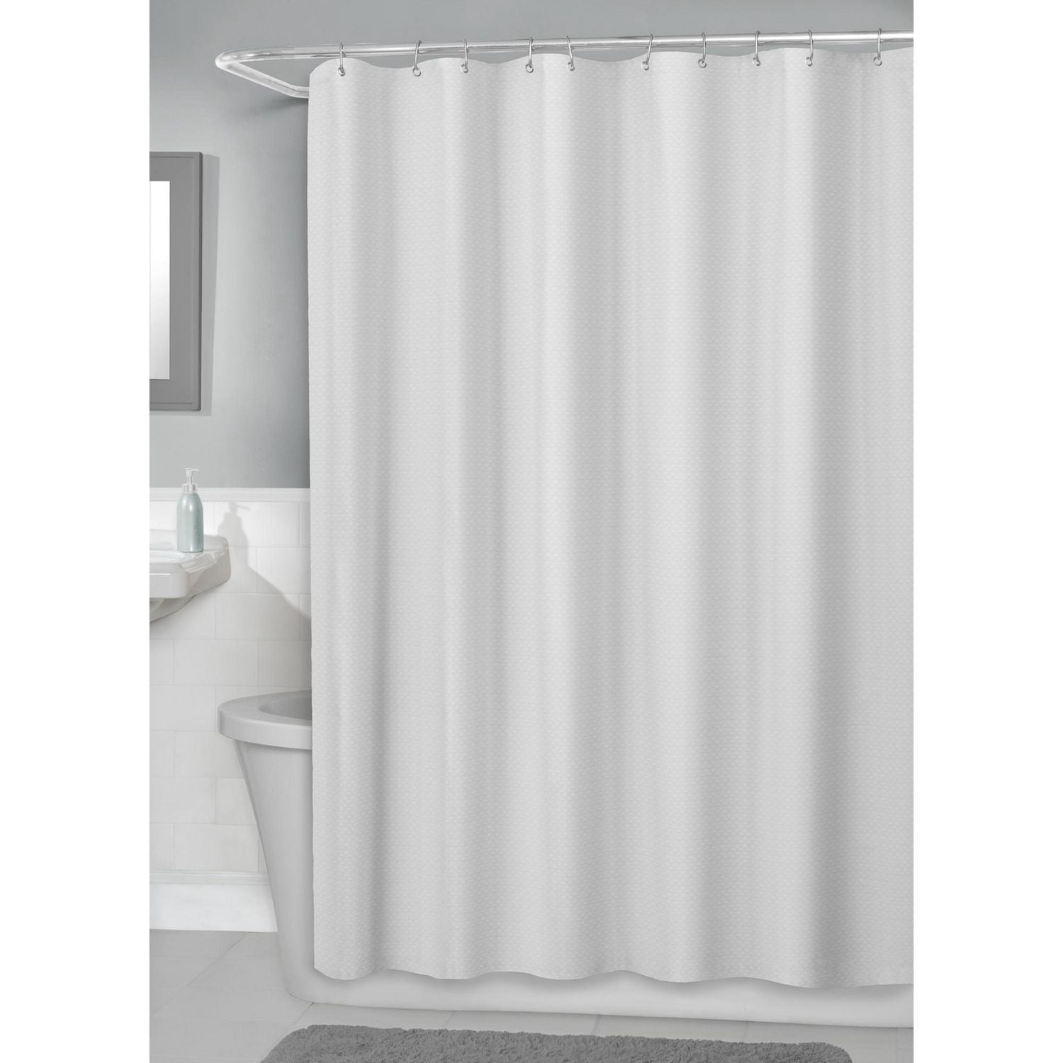 Hometrends Decorative Fabric Shower Curtain