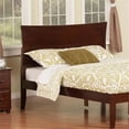 thumbnail image 2 of Leo & Lacey Modern Solid Hardwood Full Panel Headboard in Walnut, 2 of 4