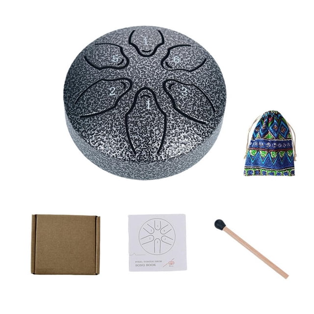 Steel Tongue Drum Rain Chime Rain Drum Instrument For Outside NEW Mini Hand J6U4