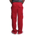 thumbnail image 4 of Men‘S Casual Solid Jogging Elastic Mid Waisted Sports Pants With Pockets Streetwear, 4 of 9