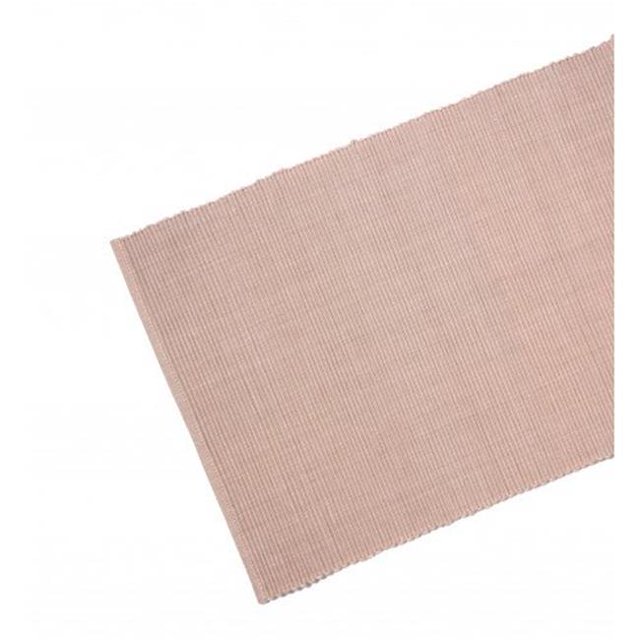 Chemin de Table Nervuré 13 x 54 Po, Beige et Taupe