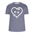 thumbnail image 4 of FAIWAD Men Summer Tops Short Sleeve Round Neck Printed T-Shirts Slim Stretch Workout Tops, 4 of 5