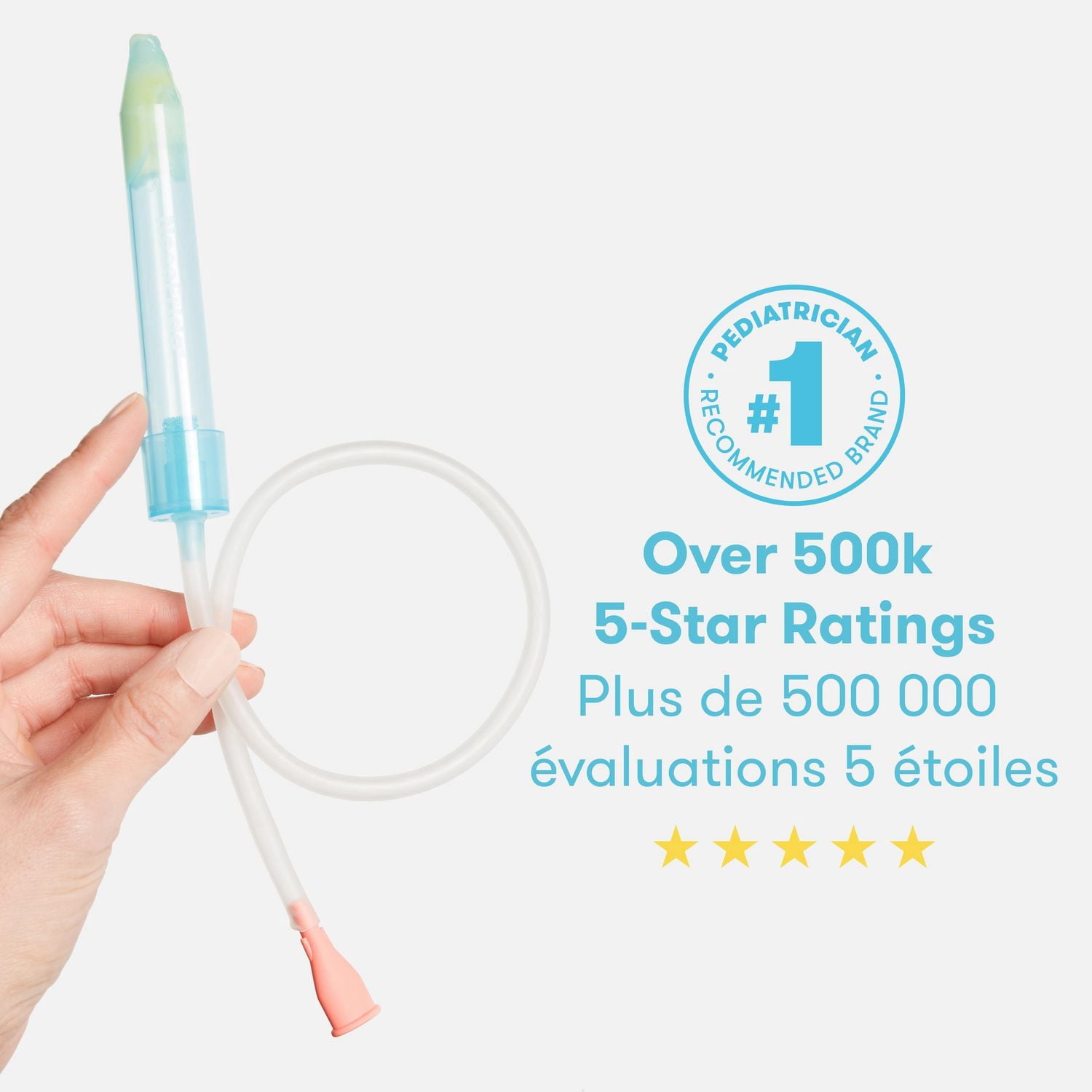 Frida Baby - Frida NoseFrida Snotsucker Aspirateur Nasal, Aspirateur Auto-Aspirant, Booger Sucker, Aspirateur Bébé (4 Filtres Hygiène)